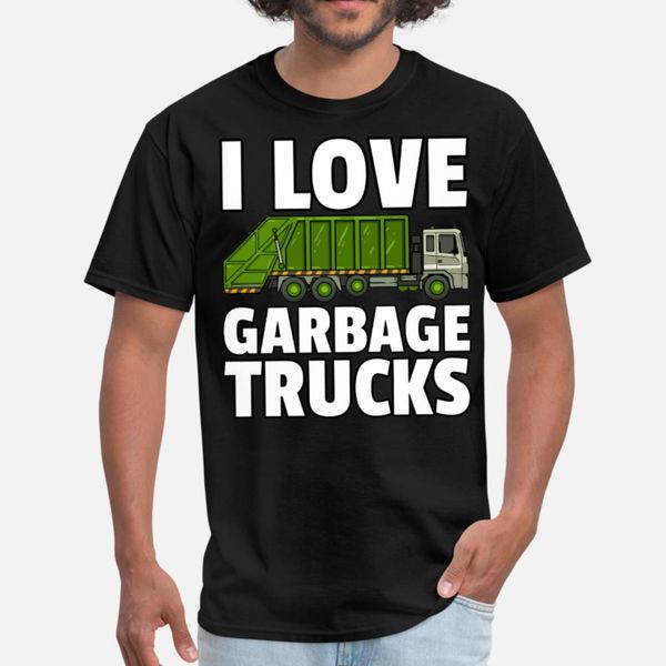 

garbage truck garbage collection man t shirt men knitted tee shirt s-xxxl pictures cute humor summer style natural shirt