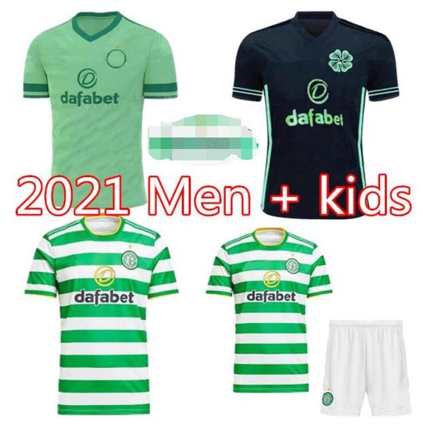 

thailand quality 2020 2021 celtic soccer jerseys new home away 20 21 celtic football, Black;yellow