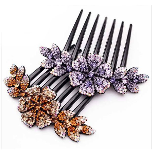 

hair accessories crystal decor side comb rhinestone headwear for women k2