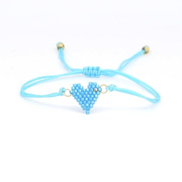 

go2boho miyuki heart bracelet pink pulseras red simple bracelets 2020 women new insta fashion jewelry handmade love girl gift, Golden;silver