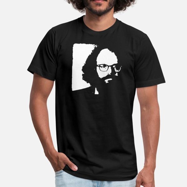 

allen ginsberg beat generation poet poetry t shirt men printed short sleeve size s-3xl letter anti-wrinkle breathable spring outfit shirt