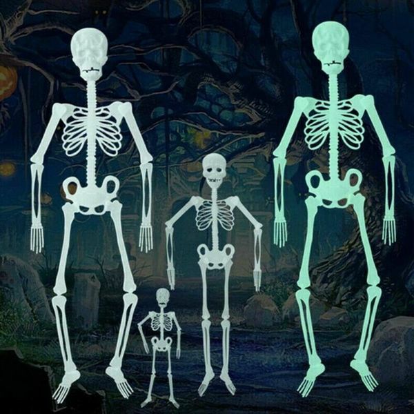 

2020 skull frame decor halloween props luminous human skeleton hanging decoration outdoor party