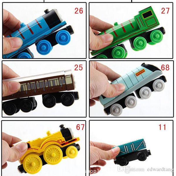 

thomas cartoon wood train& engines model toy, mini size, 59 styles, compatible with railway track, for party xmas kid birthday gift,ornament