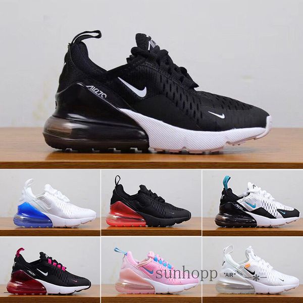 

2019 kids youth running shoes kid sneakers air run out door sports shoe trainer air cushion surface size 28-35 ffh58, Black