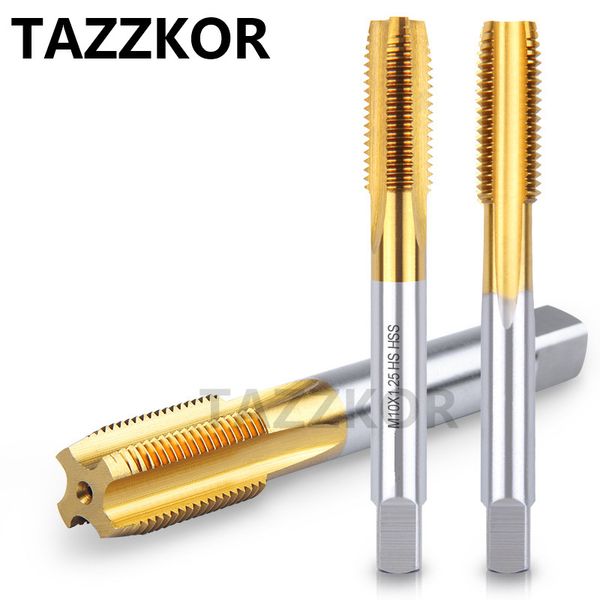

taper fine tooth straight flute machine screw taps and die set silvery machine taps for material iron copper mater for m35