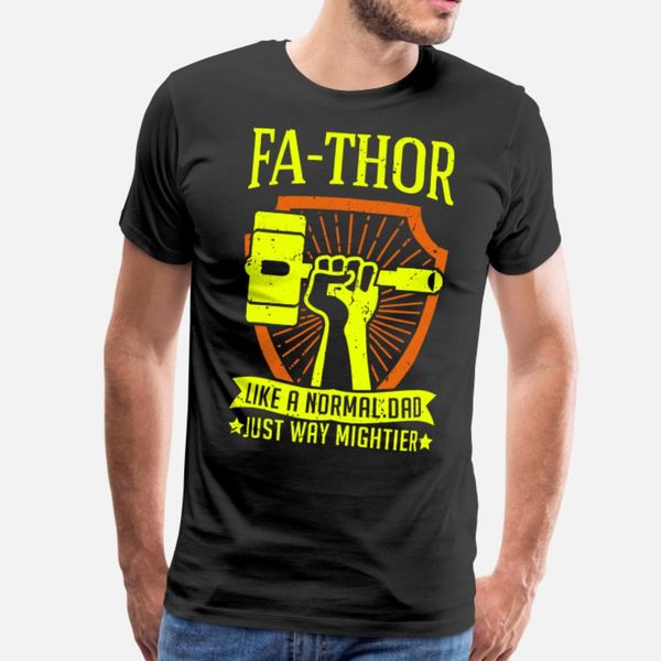 

fa thor like dad just way mightier hero t shirt men print cotton euro size s-3xl clothes fitness breathable spring standard shirt