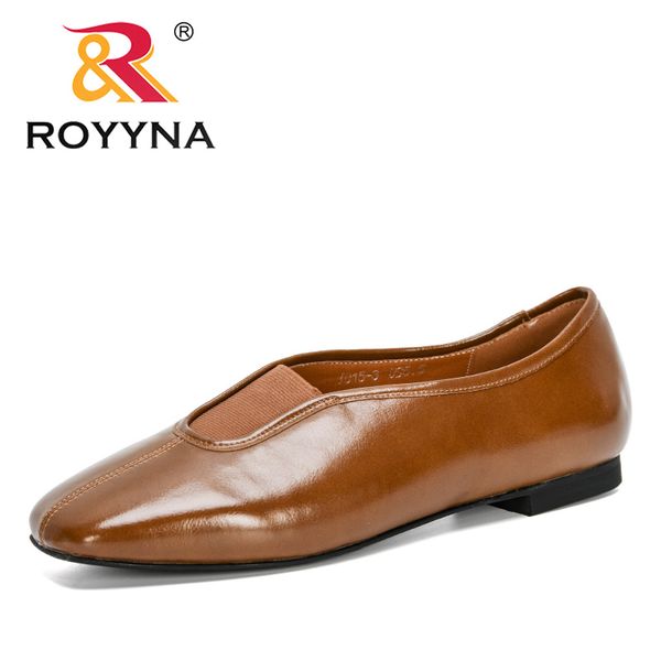 

royyna 2020 new designers shoes women loafers more colors slip on comfortable ladies office shoes popular zapatos mujer, Black