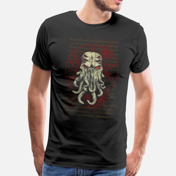 

ктулх t shirt men создание хлопок o шея отдых подарки дышащего summer style оригинал рубашки