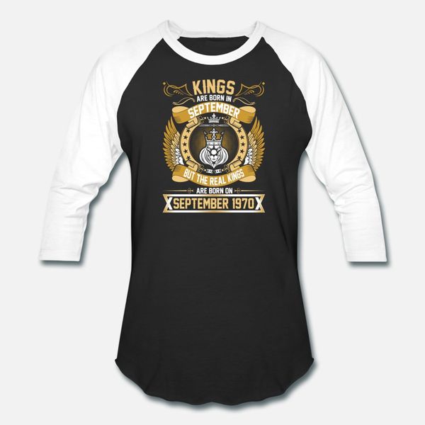 

the real kings are born on september 1970 t shirt men design short sleeve o neck novelty cute comfortable summer kawaii shirt