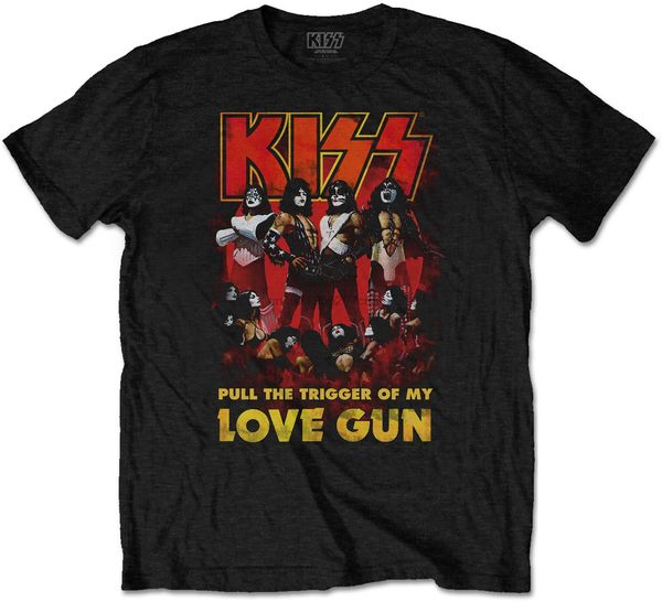 

kiss you pull the trigger of my love gun t-shirt official merchandise