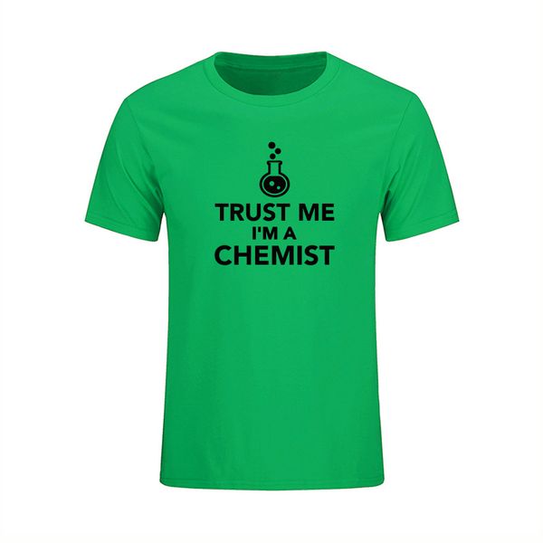 

summer new arrival trust me i'm a chemist men's t shirt funny letter printed casual cotton o-neck tees brand jumper clothes