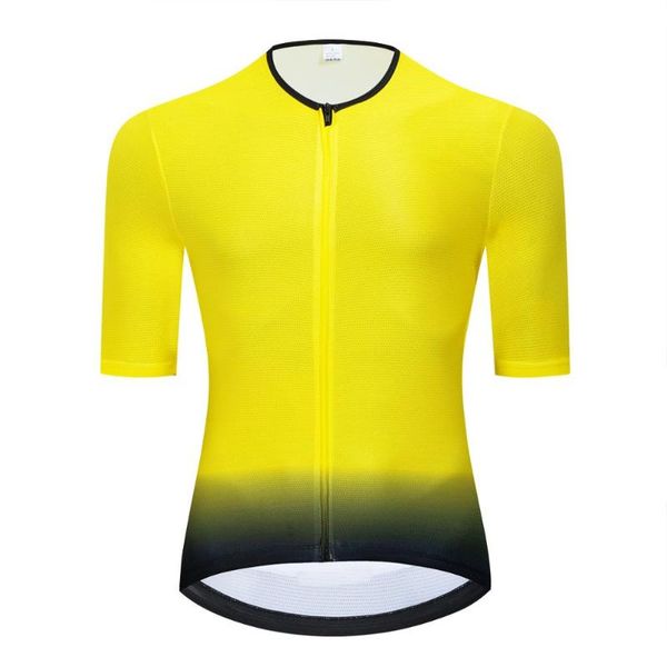

short sleeves summer geeklion bike shirt breathable bicycle clothing yellow-black team aero cycling jersey, Black;red