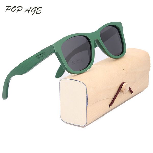

pop age green vintage sunglasses men retro sun glasses uv400 polarized sunglasses women brand oculos feminino polarizado gb001, White;black