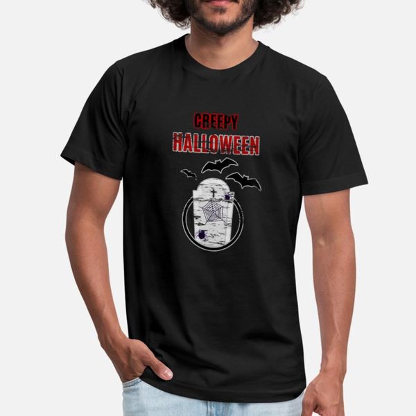

creepy halloween grave bat spider gift t shirt men character tee shirt s-3xl clothing anti-wrinkle building summer kawaii shirt