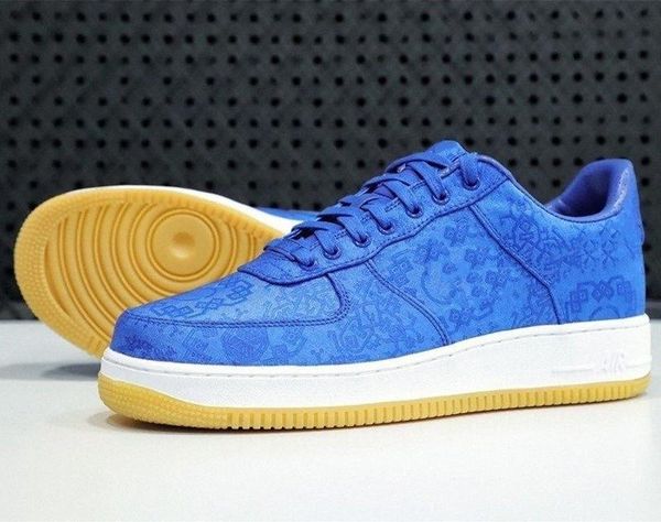 

fouth one blue silk youth big kids children junior boys mens running shoes university blue white gum women sneakers trainers 8ack#, Black