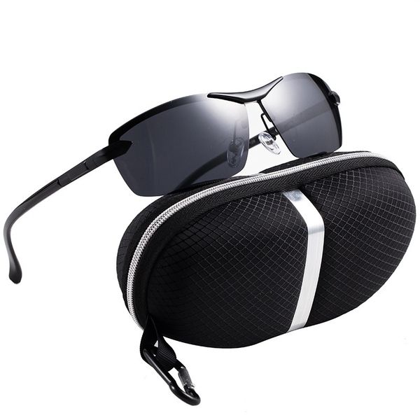 

men polarized sunglasses vintage anti-uv driving driver black goggles eyewear rectangle shades men oculos masculino male, White;black