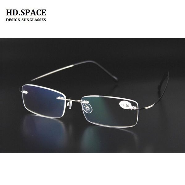 

hd.space new fashion finished rimless myopia glasses ultra-light frameless nearsighted glasses myopia -1.00 to -6.00, Black