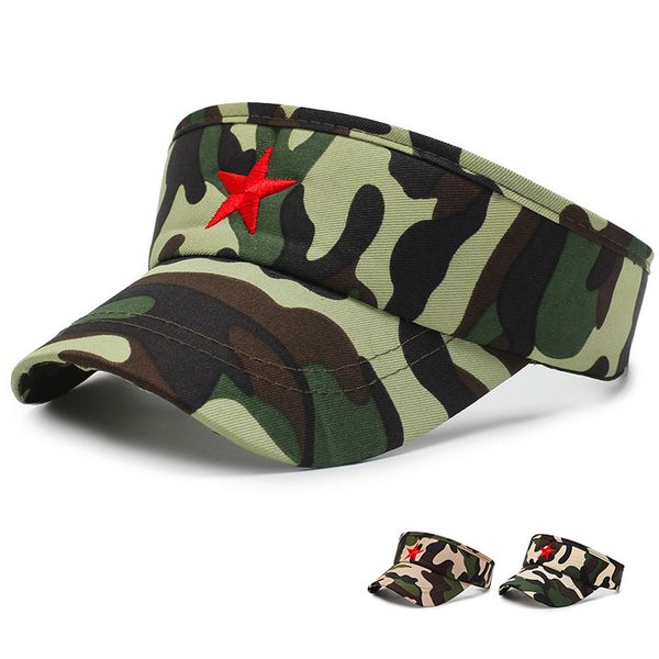 

summer sun camouflage empty hat cap mountaineering marathon running tennis golf sun hat b09, Blue;gray