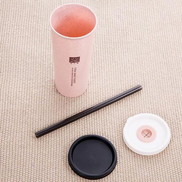 

1pc reusable plastic drinking straw healthy straw brush for mugs bar party cup milk cups home office school gift