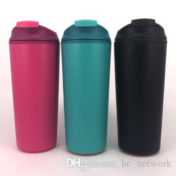 

12oz tumbler creative double wall plastic leak-proof non-pouring cup portable sports car water bottle with suction