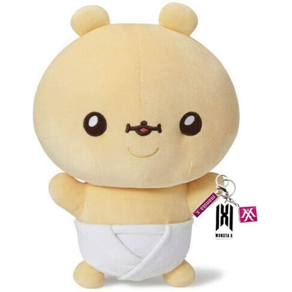 

kpop monsta x bebegom body cushion softness and comfort+key chain for gifts, Silver