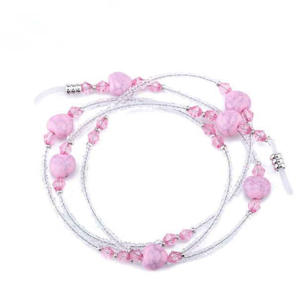 

fashion love eyeglass chains sunglasses reading crystal beaded glasses chain eyewears cord holder neck strap rope, Silver