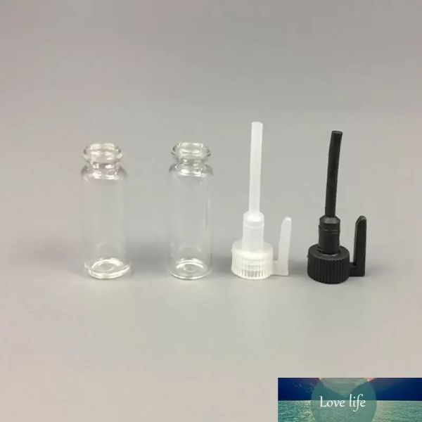 Mini vidro Tubo Perfume Bottle Tamanho da amostra Cosmetic Esvaziar Container Vial Tester transparente para Sample