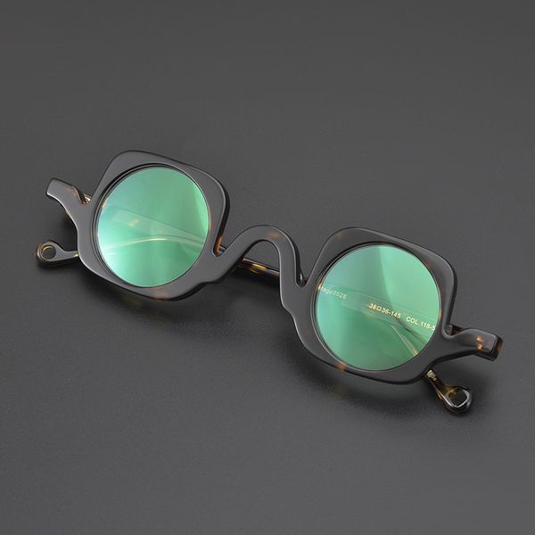 

fashion sunglasses frames vintage acetate small glasses frame square men women myopia prescription optical eyeglasses retro eyewear, Black