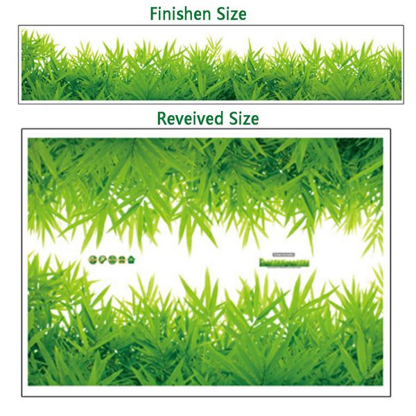 

nursery wall sticker self adhesive kids room green grass skirting decorative