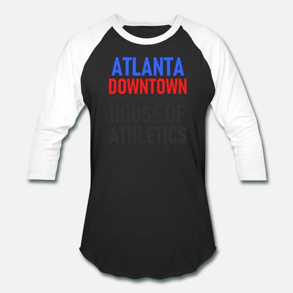 

atlanta downtown house of athletics georgia t shirt men customized short sleeve crew neck basic solid cute funny casual spring autumn