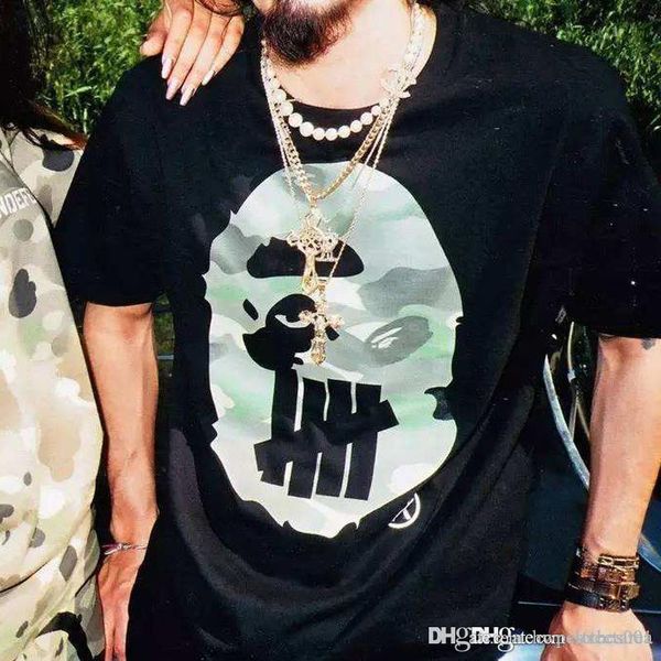 

luxury fashion brand men's women's t shirts for hip hop rapper skateboard street style summer t shirts suitable for mens womens cl, White;black