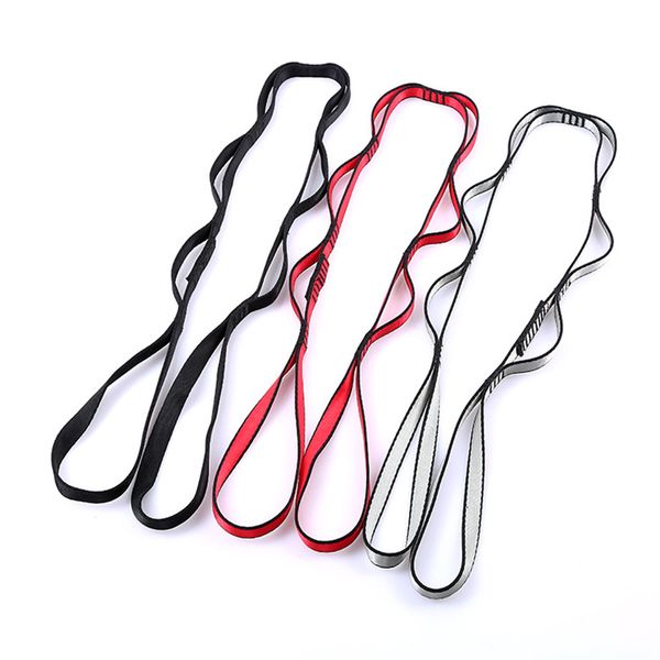 

1.1m yoga stretch strap aerial yoga anti-gravity rope with grip loops fitness exercise gym rope waist leg resistance belt