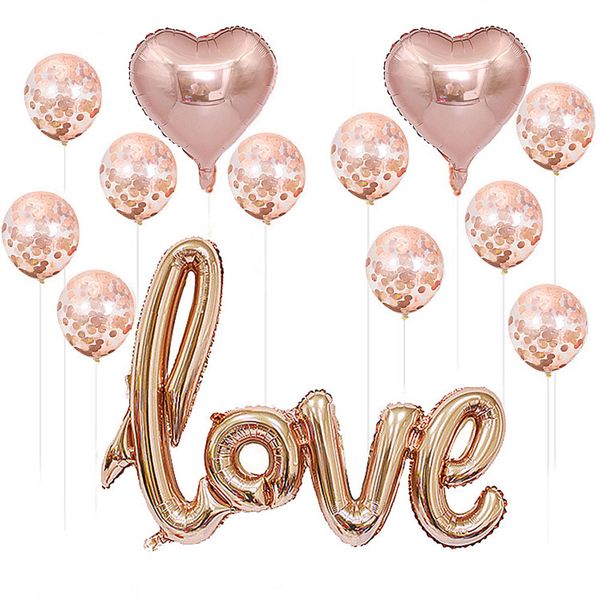 

decoration gift wedding balloons set large air aluminum foil valentines day