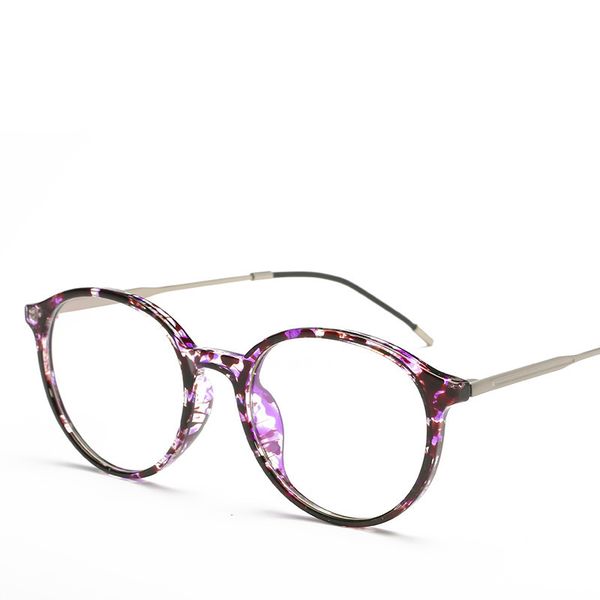 

2020 retro round tr90 glasses vintage spectacles brand design clear lens computer eyeglasses frame, Black
