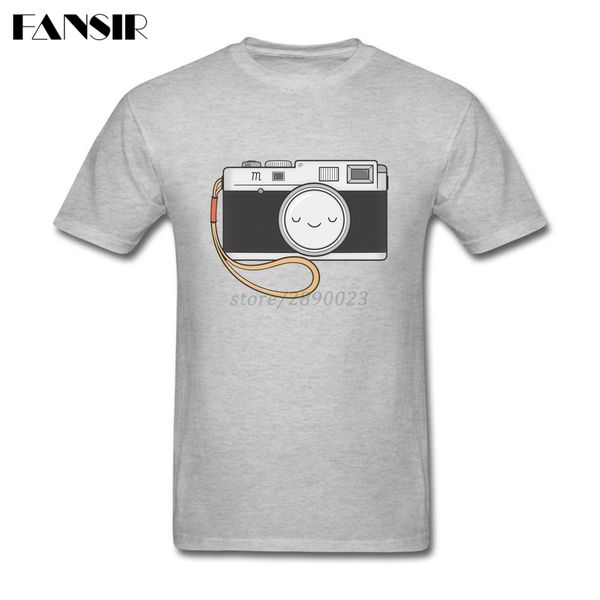 

mini camera men tshirt funny t shirt man short sleeve cotton custom over size tee for teenage