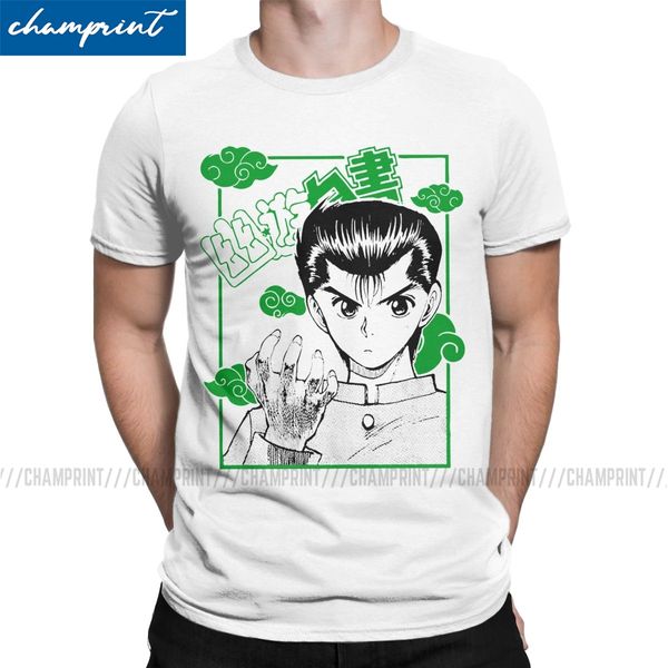 

yu yu hakusho yusuke kurama anime men's t shirt leisure tees short sleeve round neck t-shirt cotton classic clothing