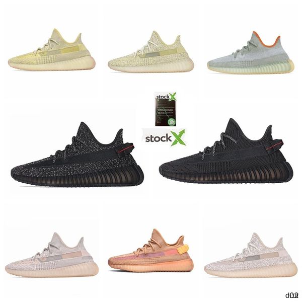 

t19 2020 kanye west des chaussures men women outdoor sports shoes sandal 3m lighting running trainers sneakers