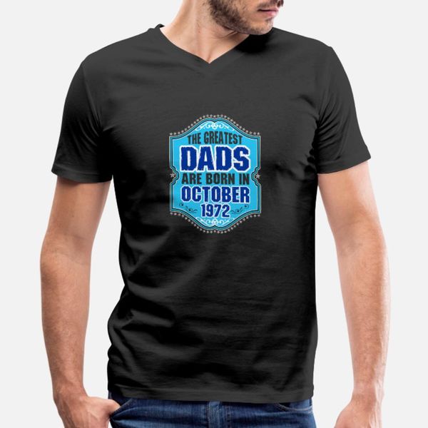 

величайшие dads родились в октябре 1972 тенниски мужчин проектирования хлопок s-xxxl природной симпатичной смешной повседневной весна осень