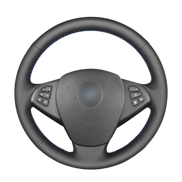 

hand-stitched black pu artificial leather steering wheel cover for bmw x3 e83 2005 2006 2007 2008 2009 2010