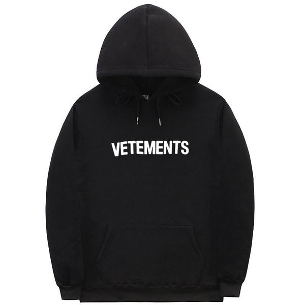 

new vetement men's and women's fashion sweatshirts, Black