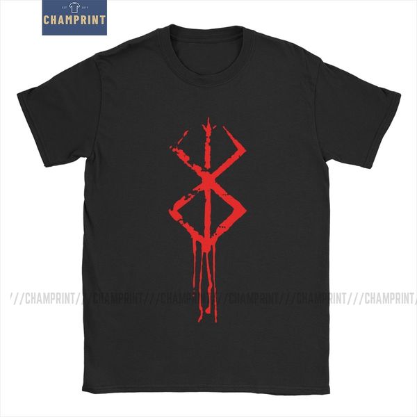 

берсерк майка мужская хлопок мода для мужчины t-shirt гуц manga меченосец gatsu жертвоприношение zodd аниме tee рубашка с коротким рукавом