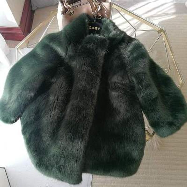 

2020 new style high-end fashion women faux fur coat s112, Black