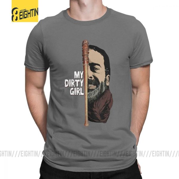 

мужчины футболки look at my грязные девушки the walking dead футболка новизна с коротким рукавом майка круглый воротник одежда очищенный хло