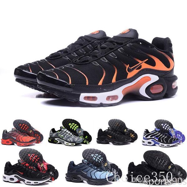

2019 men zapatillas tn sneakers chaussures homme men basketball shoes mens mercurial tn running shoes d4, Black