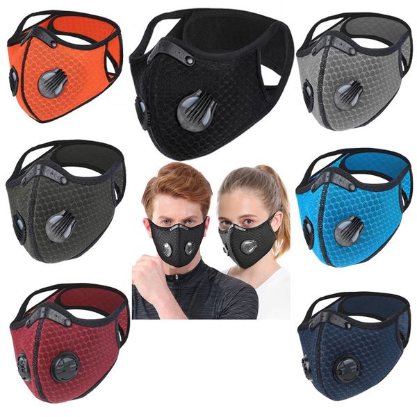 

new biking anti dust bike face mask activated carbon riding cycling running cycling anti-pollution activated carbon mask with filter opp bag