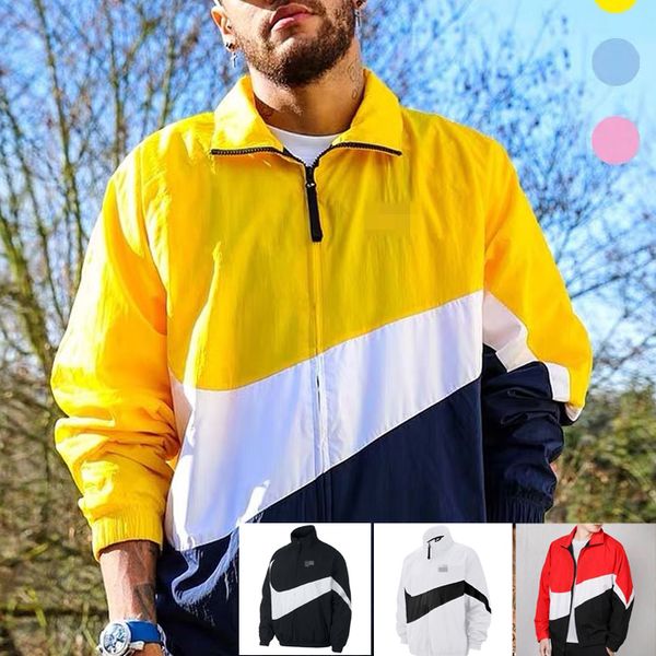 

designer windbreaker men jackets brand new fashion coat zipper hoodies spring autumn sports jackets outerwear m-4xl wholesale 20031301l, Black;brown