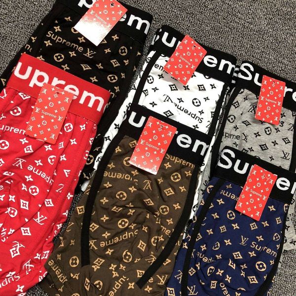 

breathable men underwears soft mens boxers brief letter underpants for mens male shorts boxer upa19, Black;white