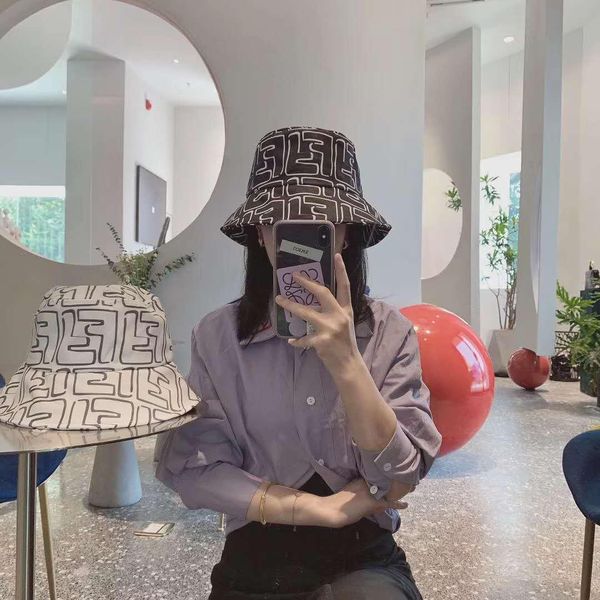 

foldable bucket hat women sunscreen beach classic big letter sun hat headwear fisherman cap fashion spring hats, Blue;gray