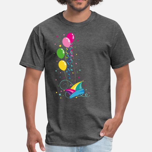 

carnival fool cap mardi gras balloons streamer t shirt men printing short sleeve euro size s-3xl pattern gift authentic summer letter shirt