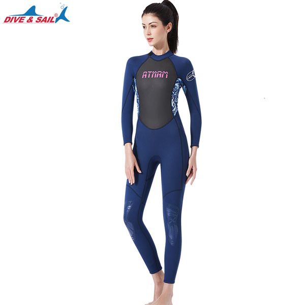 

wetsuit women full 3mm neoprene surfing suit diving snorkeling swimming jumpsuit one-piece wet suit back zip up camo swimsuit